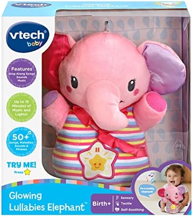 VTech Baby Glowing Lullabies Elephant Pink
