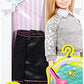 Barbie Fashion Pack Black Cheveron Trim Skirt