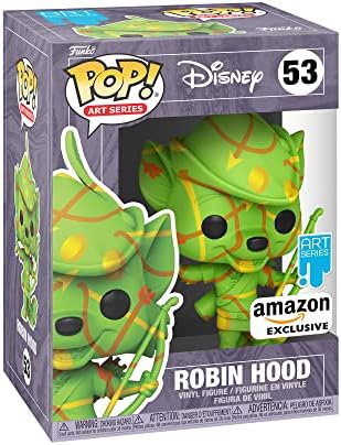 Funko Pop Pop Artist Series Disney Treasures of The Vault - Robin Hood Multicolor - Disney Standard Characters - Amazon - Collectable Vinyl Figure