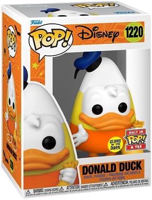 Funko POP Tee Disney - Halloween Donald Duck - Glow in The Dark - Small - S - T-Shirt - Clothes with Collectable Vinyl Figure
