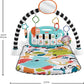 Fisher-Price Baby Playmat Glow and Grow Kick Play Piano Gym Blue Musical Learning Toy