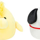 Squishmallows Peanuts 8-Inch 2-Pack Plush - Add Snoopy & Woodstock to your Squad Ultrasoft Stuffed Animal Large Plush Official Kelly Toy Plush – 8