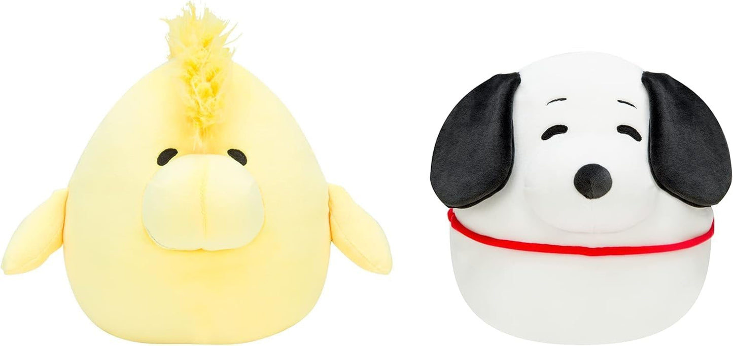 Squishmallows Peanuts 8-Inch 2-Pack Plush - Add Snoopy & Woodstock to your Squad Ultrasoft Stuffed Animal Large Plush Official Kelly Toy Plush – 8