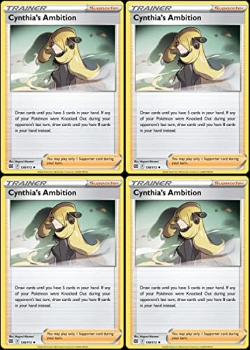 Pokemon Cynthia's Ambitions 138172 - Brilliant Stars - Pokemon Trainer Card Lot - Playset