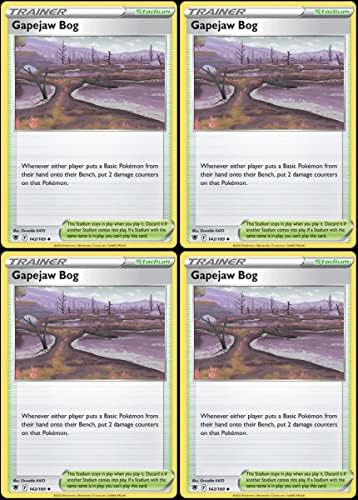 Pokemon Gapejaw Bog 142189 - Pokemon Astral Radiance Trainer Card Lot - x4 - Playset