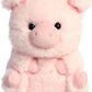 Aurora Round Rolly PetTM Prankster PigTM Stuffed Animal - Adorable Companions - On-The-Go