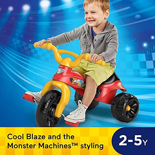 Fisher-Price Toddler Tricycle Harley-Davidson Tough Trike Toy Bike with Handlebar Grips