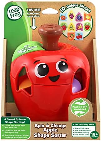 LeapFrog Spin and Change Apple Shape Sorter