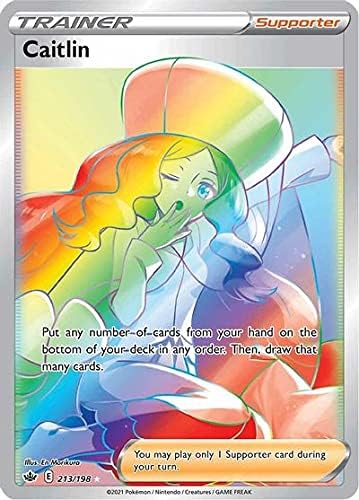 Pokemon Caitlin - 213198 - Secret Rare - Sword Shield - Chilling Reign