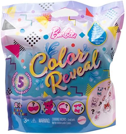 Barbie Mattel - Barbie Color Reveal Pets Monochrome Series One Surprise Color Reveal with