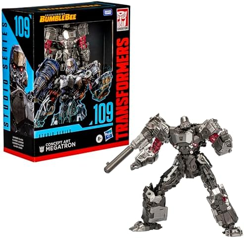 Transformers Studio Series Leader Bumblebee 109 Concept Art Megatron 8.5-inch Converting