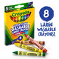 Crayola 8 Count Ultra Clean Washable Large Crayons Color Max (Pack of 3) – 8