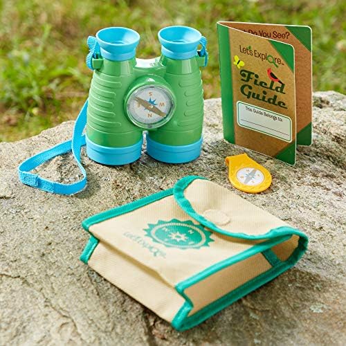Melissa & Doug Melissa Doug Let's Explore Binoculars Compass Toy Outdoor Activity for
