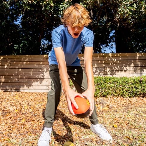 Nerf Pro Grip Football Blue Classic Foam Ball Easy to Catch Throw Balls for Sports