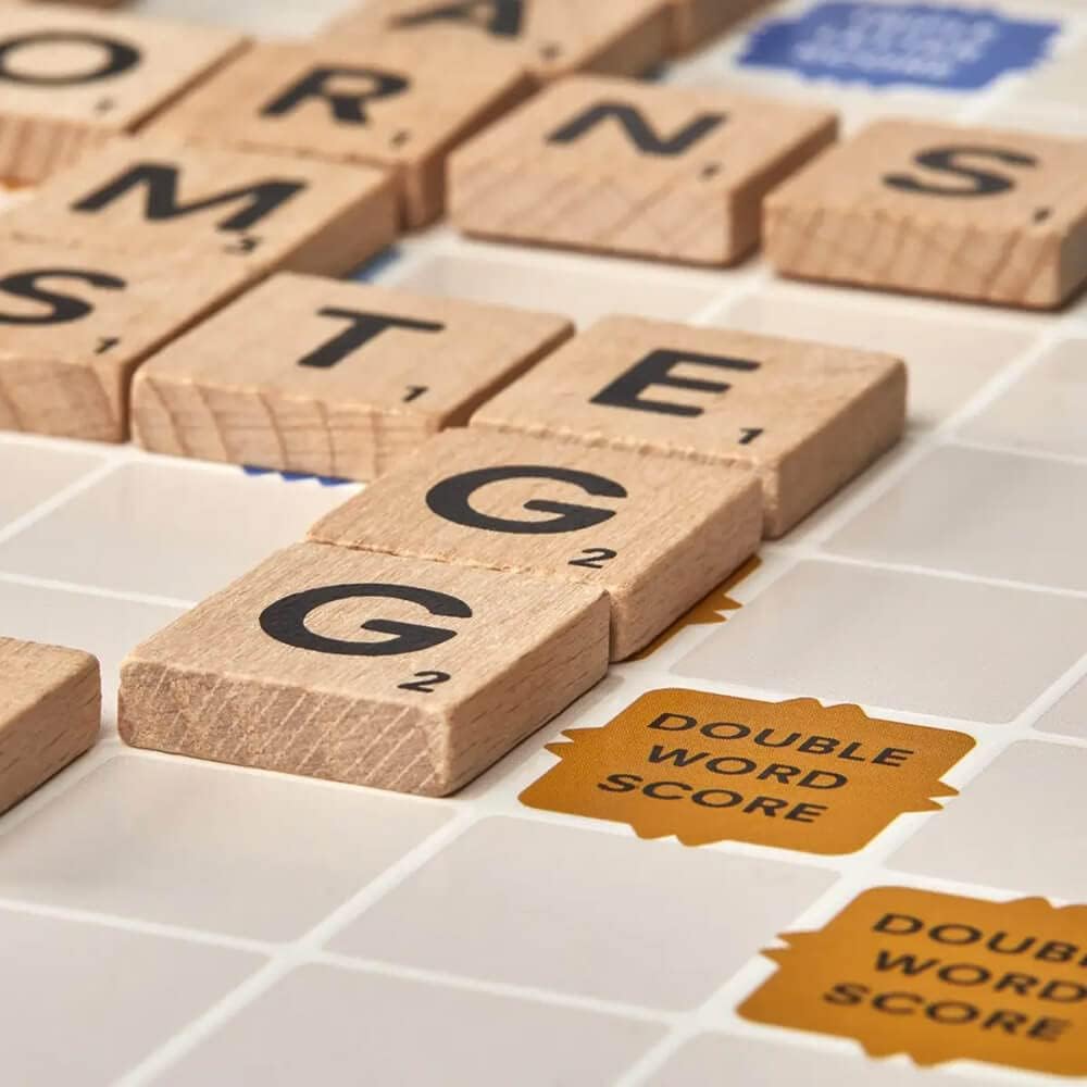 Hasbro Gaming Scrabble Board GameWord Game for Kids Ages 8 and UpFun Family Game for 2-4 PlayersThe Classic Crossword Game – 8