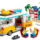 LEGO Creator 3-in-1 Beach Camper Van A" Transforms to Ice Cream Shop & Beach House (Set 31138) – 3