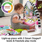Fisher-Price Baby Gift Set Glow and Grow Kick Play Piano Gym Blue Playmat Musical