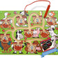 Melissa & Doug Number Maze Wooden Activity Board 1 Theme Compatible MD Scratch Fun