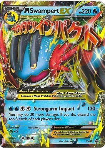 Pokemon M Swampert EX XY87 Mega Swampert EX Oversized Jumbo Card XY 87