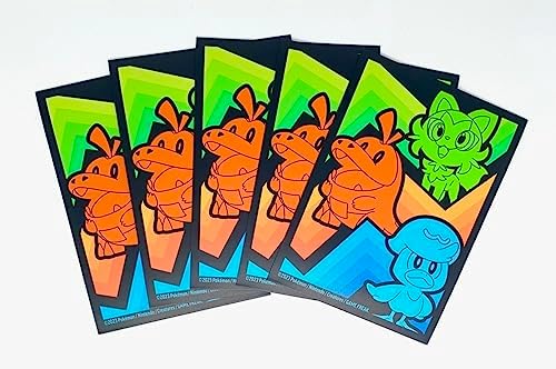 Pokemon Card Sleeves - Paldea Evolved Elite Trainer Box - 65 Count Pack - Fuecoco