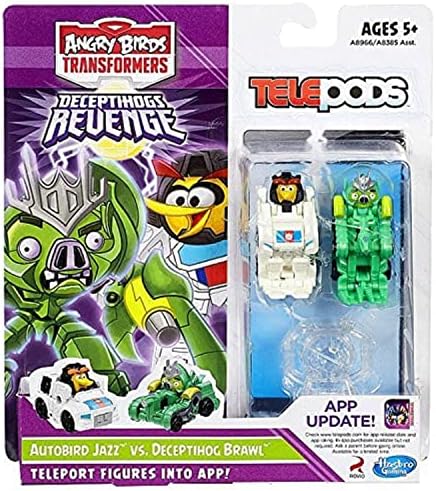 Hasbro Angry Birds Transformers Telepods Autobird Jazz Bird vs. Deceptihog Brawl Pig