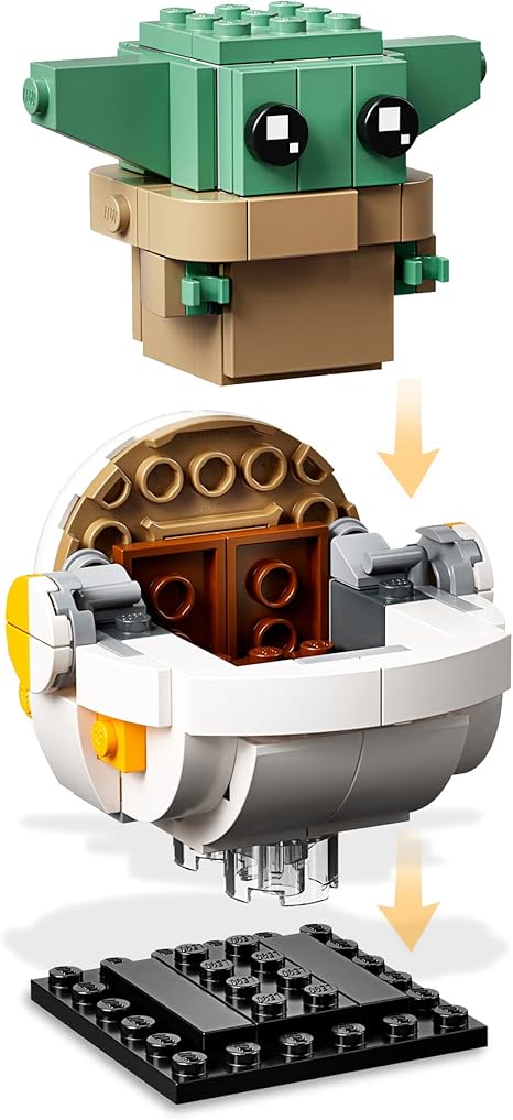 LEGO BrickHeadz Star Wars The Mandalorian The Child 75317 Building Kit Fun Building Toy