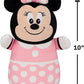 Squishmallows Original Disney 10-Inch Minnie Mouse HugMees - Medium-Sized Ultrasoft Official Jazwares Plush
