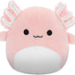 Squishmallows Original 5-Inch Archie Pink Axolotl with White Fuzzy Belly - Official Jazwares Plush