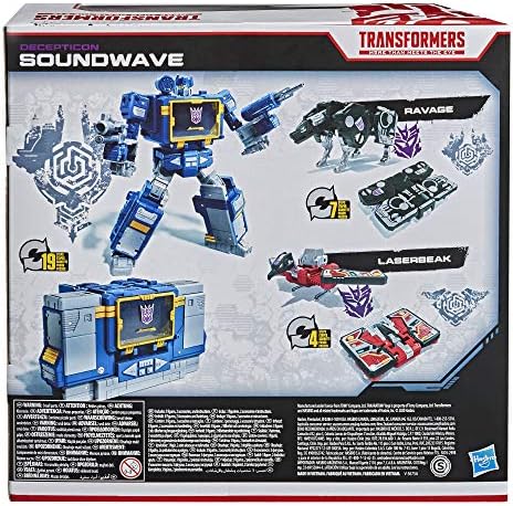 Transformers Netflix War for Cybertron Trilogy Voyager Class Soundwave Battle 3-Pack with