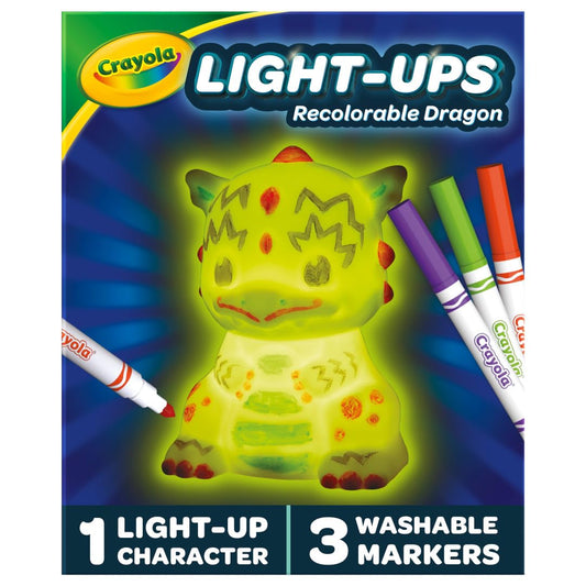 Crayola Light Ups Dragon Reusable Holiday Craft Light Up Toy Indoor Holiday Decor for
