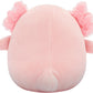 Squishmallows Original 5-Inch Archie Pink Axolotl with White Fuzzy Belly - Official Jazwares Plush