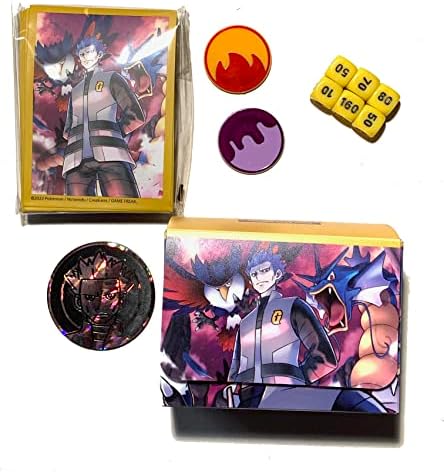 Pokemon Cyrus - Deck Box - Card Sleeves - Deck Protectors x65 - Dice Coin Markers -