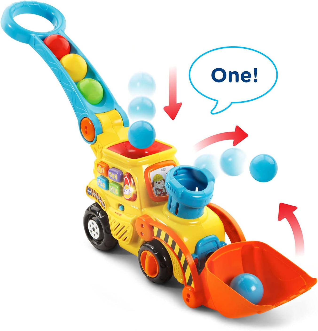 VTech Pop-a-Balls Push Pop Bulldozer