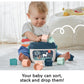 Fisher-Price Babys First Blocks Stacking Toy - 10 Shapes for Sorting Ages 6+ Months Navy Fawn – 10