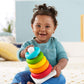 Fisher-Price Baby Stacking Toy Rock-A-Stack Rings with Roly-Poly Base for Ages 6 Months