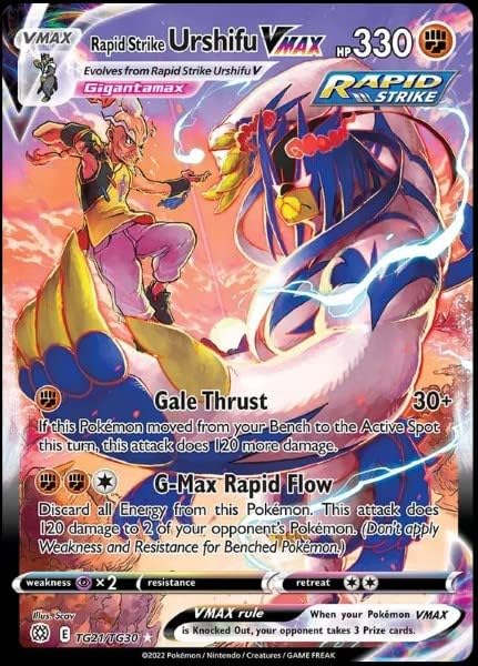 Pokemon Rapid Strike Urshifu VMAX - TG21TG30 - Character Rare - Sword Shield Brilliant