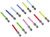 Lego Star Wars Lightsaber Lot of 12 Gray Hilt Purple Pink Red Green Yellow Blue