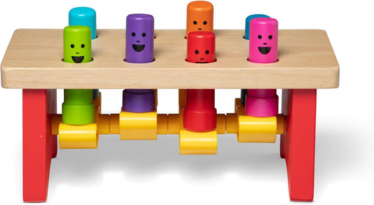 Melissa & Doug Melissa Doug Deluxe Pounding Bench Wooden Preschool Learning Toy With