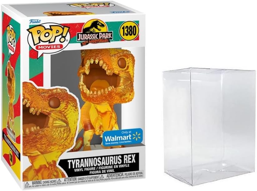 Funko Pop Movies Jurassic Park 1380 30th Anniversary Amber Tyrannosaurus Rex T