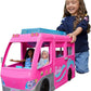Barbie Camper Playset DreamCamper Toy Vehicle with 60 Doll-Sized Accessories Including Furniture Pool & 30-inch Slide – 60