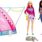 Barbie Dolls & 20 Accessories It Takes Two Camping Tent Playset with Brooklyn & Malibu Dolls & 2 Moving Animals – 20
