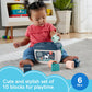 Fisher-Price Babys First Blocks Stacking Toy - 10 Shapes for Sorting Ages 6+ Months Navy Fawn – 10
