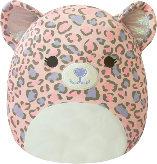 Squishmallows Original 12-Inch Dallas Pink and Purple Leopard - Medium-Sized Ultrasoft Official Jazwares Plush