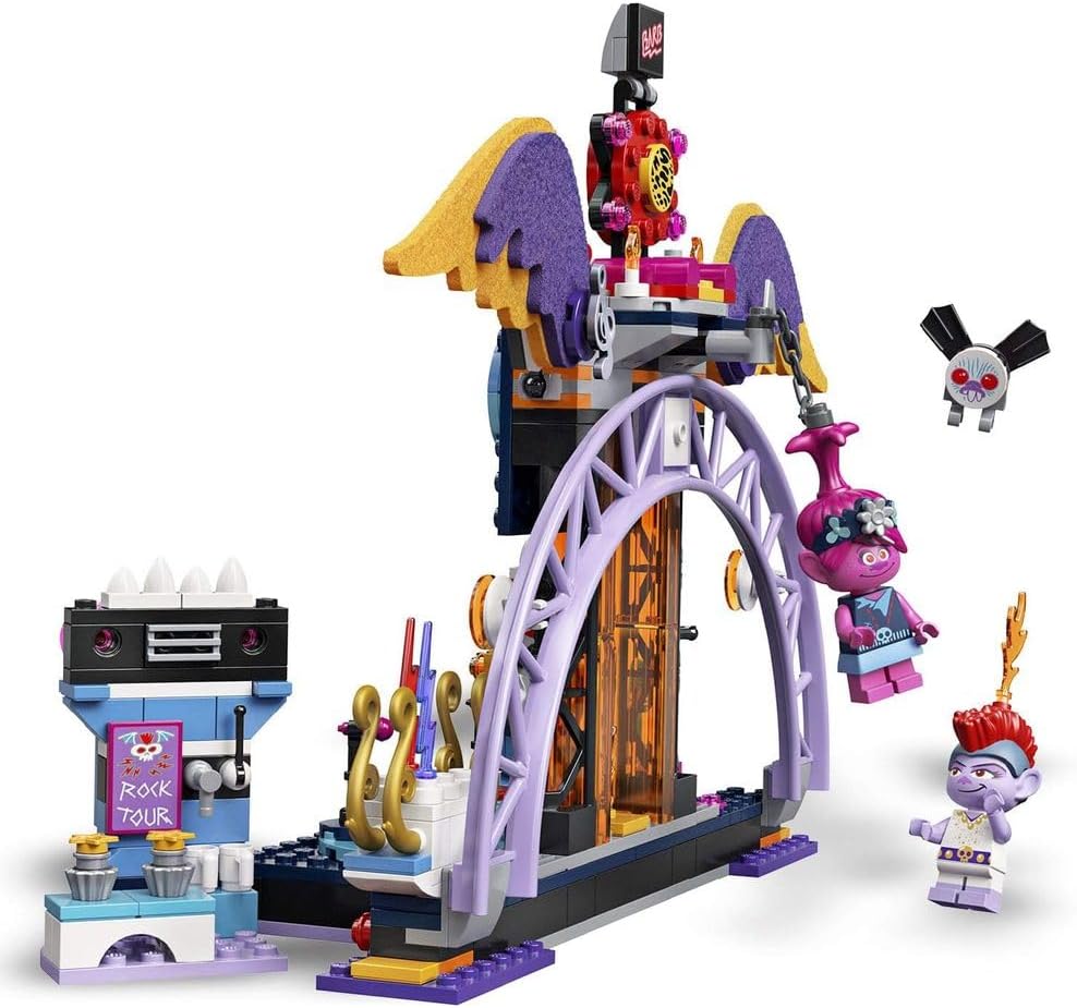 LEGO Trolls World Tour Volcano Rock City Concert 41254 Cool Trolls Toy Building Kit for