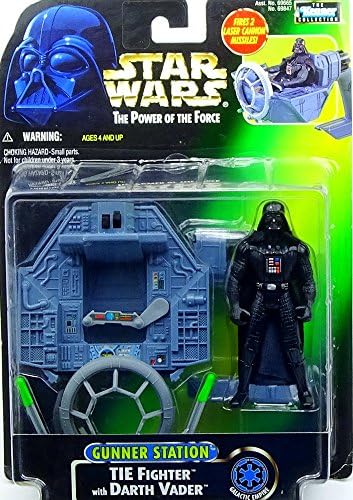 Hasbro Star Wars Power of The Force Gunner Station TIE Fighter with Darth Vader