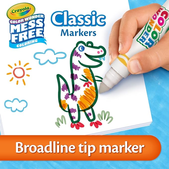 Crayola Color Wonder Marker Refill Set 20ct Mess Free Broad Line Markers for Toddlers