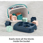 Fisher-Price Babys First Blocks Stacking Toy - 10 Shapes for Sorting Ages 6+ Months Navy Fawn – 10