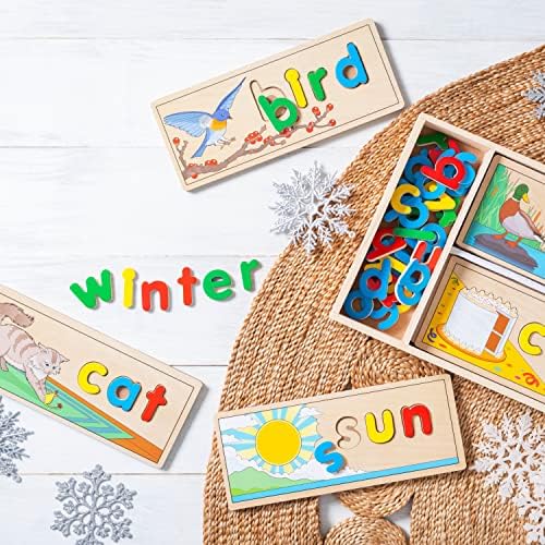 Melissa & Doug Melissa Doug See Spell Wooden Educational Language Learning Toy With Letters Puzzle