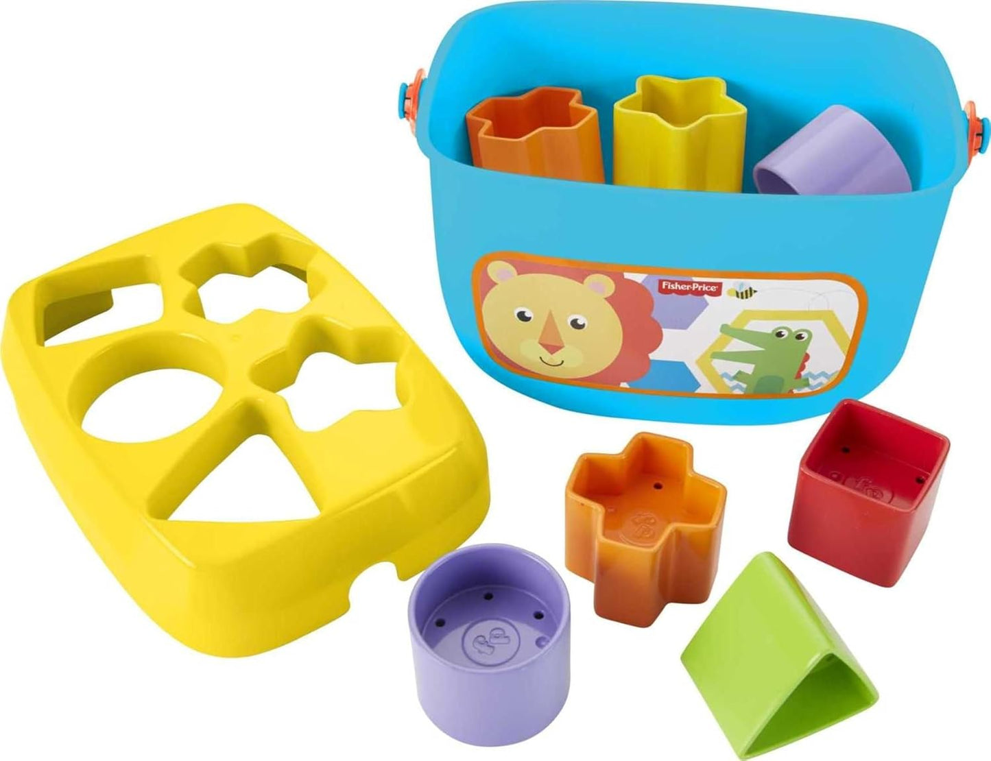 Fisher-Price Infant Toy Set Babys First Blocks 10 Shapes and Rock-a-Stack Ring Stacking