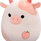 Squishmallows Original 14-Inch Lilaz Peach Cow - Official Jazwares Plush Large